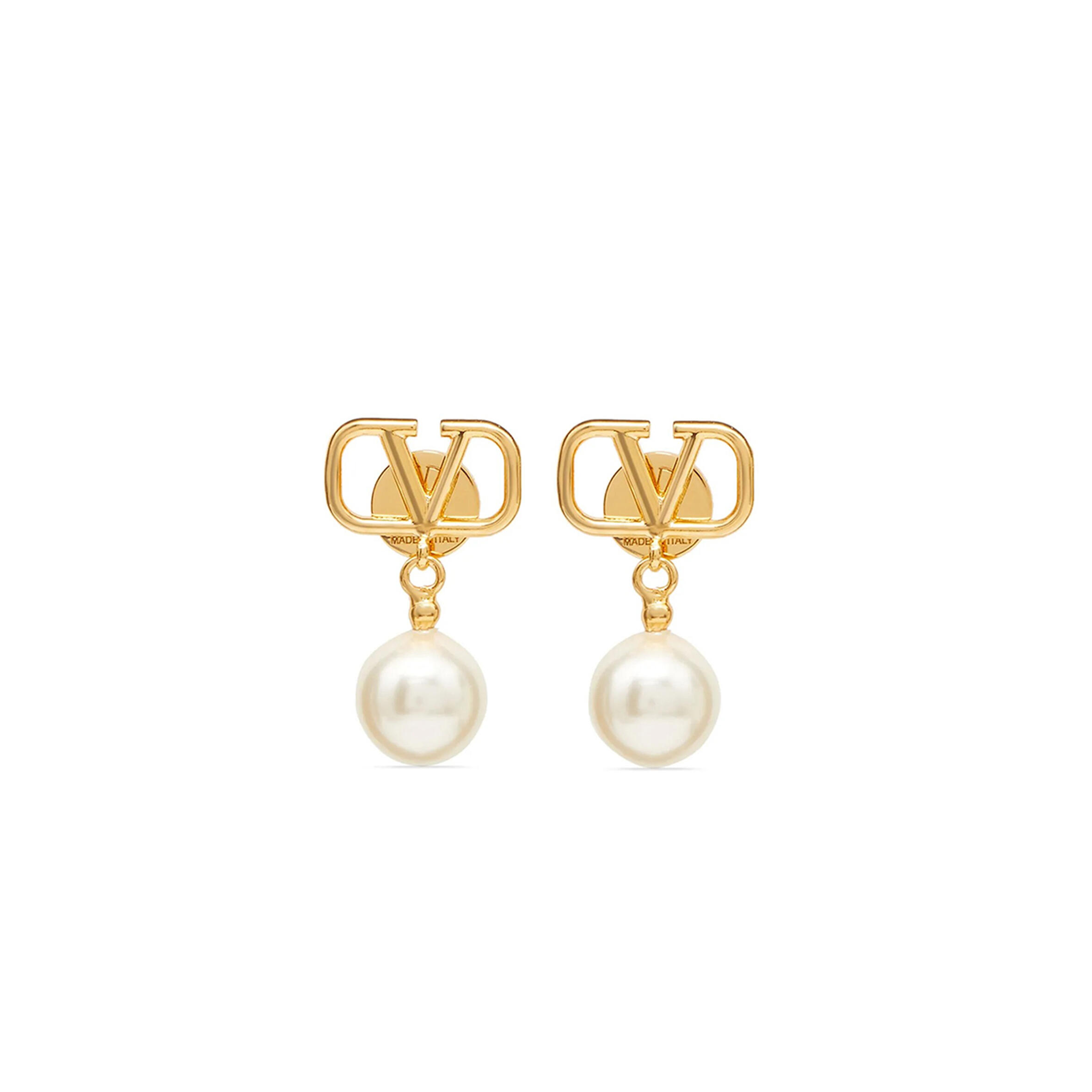 Va1e*ntin0 garavani vlogo signature beaded pendant earrings